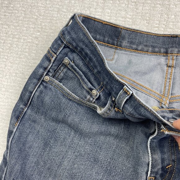 Levis Jeans 513 Mens 30x32 Blue Slim Straight American Workwear Dark Wash Denim - Picture 3 of 10